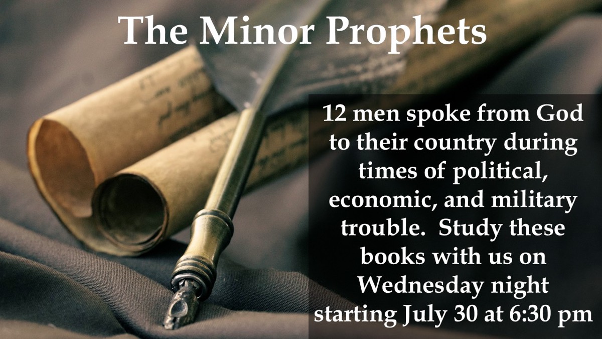 The Minor Prophets series graphic